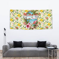 Hawaiian Piko Threads Of Paradise Aloha Tapestry Tropical Hibiscus Plumeria TS04 - Polynesian Pride