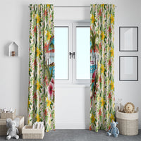 Hawaiian Piko Threads Of Paradise Aloha Window Curtain Tropical Hibiscus Plumeria TS04 - Polynesian Pride