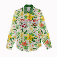 Hawaiian Piko Threads Of Paradise Aloha Women Casual Shirt Tropical Hibiscus Plumeria TS04 - Polynesian Pride