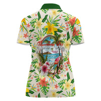 Hawaiian Piko Threads Of Paradise Aloha Women Polo Shirt Tropical Hibiscus Plumeria TS04 - Polynesian Pride