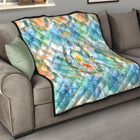 Hawaiian Piko Cultural Pride Aloha Quilt Watercolor Spiral Art - Tropical Plumeria Lei Garland TS04 - Polynesian Pride