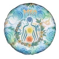 Hawaiian Piko Cultural Pride Aloha Spare Tire Cover Watercolor Spiral Art - Tropical Plumeria Lei Garland TS04 - Polynesian Pride