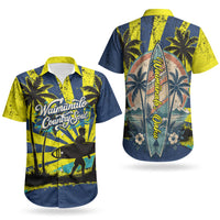 Waimanalo Oahu Hawaii Surfing Couples Matching Summer Maxi Dress and Hawaiian Shirt Tropical Beach Retro Sunburst Surfboard TS04 - Polynesian Pride