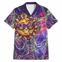 Waimanalo Hawaii Sun Rabbit Hawaiian Shirt Psychedelic Trippy Neon Swirl Graphic