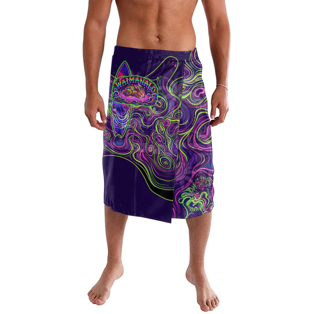 Waimanalo Hawaii Sun Rabbit Lavalava Psychedelic Trippy Neon Swirl Graphic