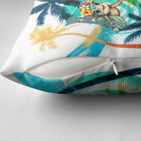 Hawaii Waimanalo Sea Turtle Pillow Cover Cute Tropical Beach Aloha Spirit Cartoon