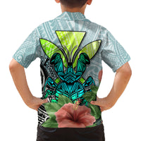 Polynesian Hawaii Family Matching Puletasi Dress and Hawaiian Shirt Kanaka with Crab Tribal tattoo TS04 - Polynesian Pride