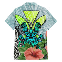 Polynesian Hawaii Family Matching Puletasi Dress and Hawaiian Shirt Kanaka with Crab Tribal tattoo TS04 - Polynesian Pride