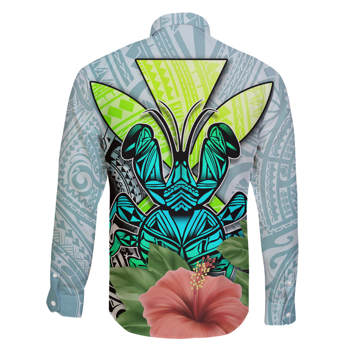 Polynesian Hawaii Family Matching Puletasi Dress and Hawaiian Shirt Kanaka with Crab Tribal tattoo TS04 - Polynesian Pride