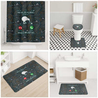 New Zealand is Calling and I Must Go Bathroom Set Kiwi Bird Silhouette TS04 - Polynesian Pride