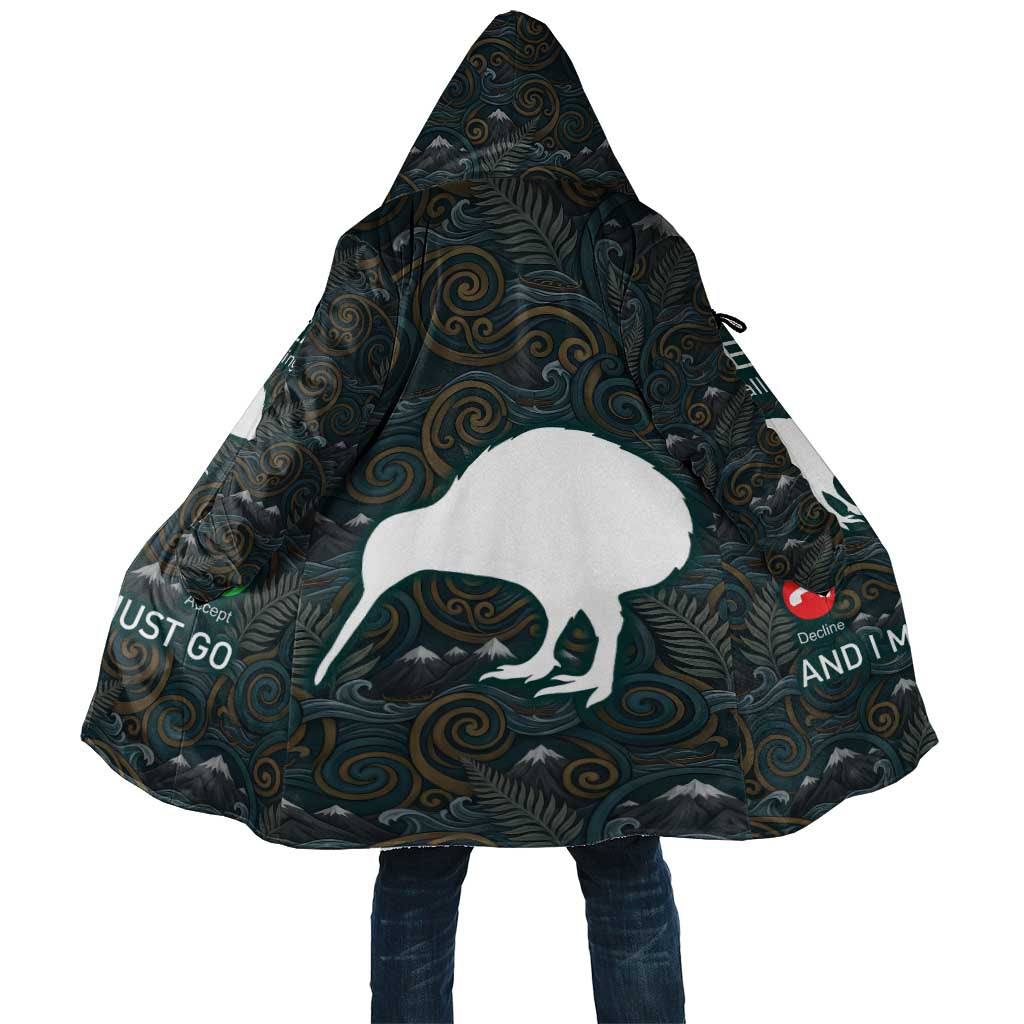 New Zealand is Calling and I Must Go Cloak Kiwi Bird Silhouette TS04 Unisex Multicolor - Polynesian Pride