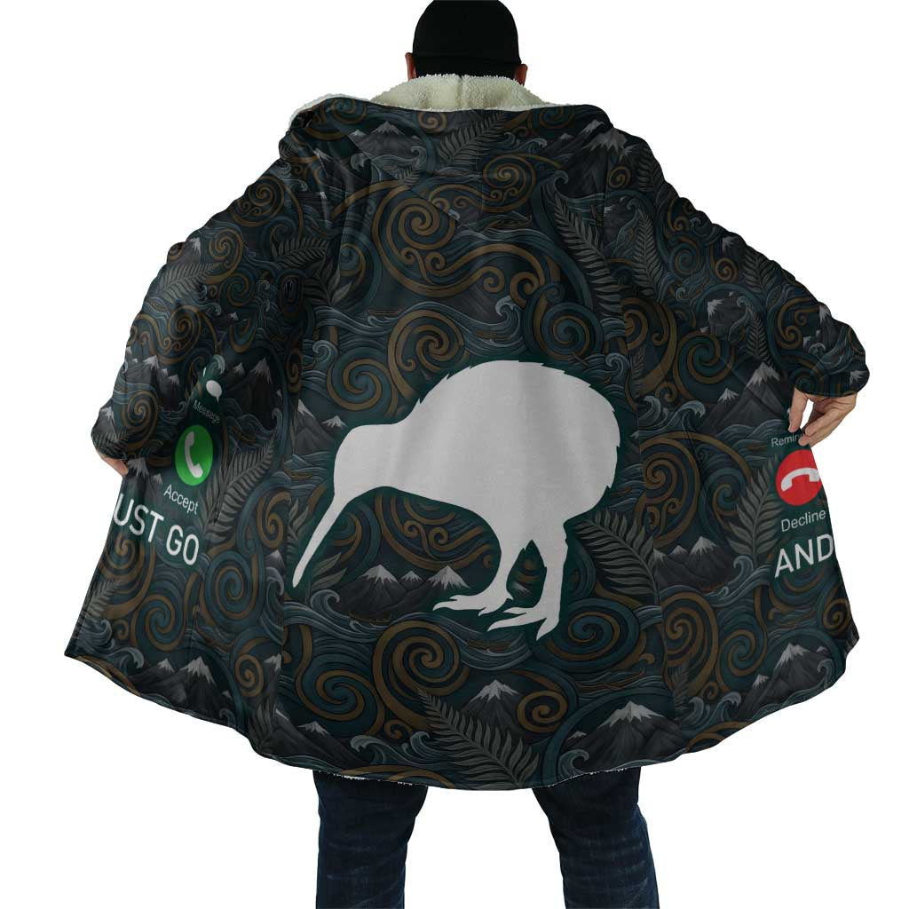 New Zealand is Calling and I Must Go Cloak Kiwi Bird Silhouette TS04 - Polynesian Pride