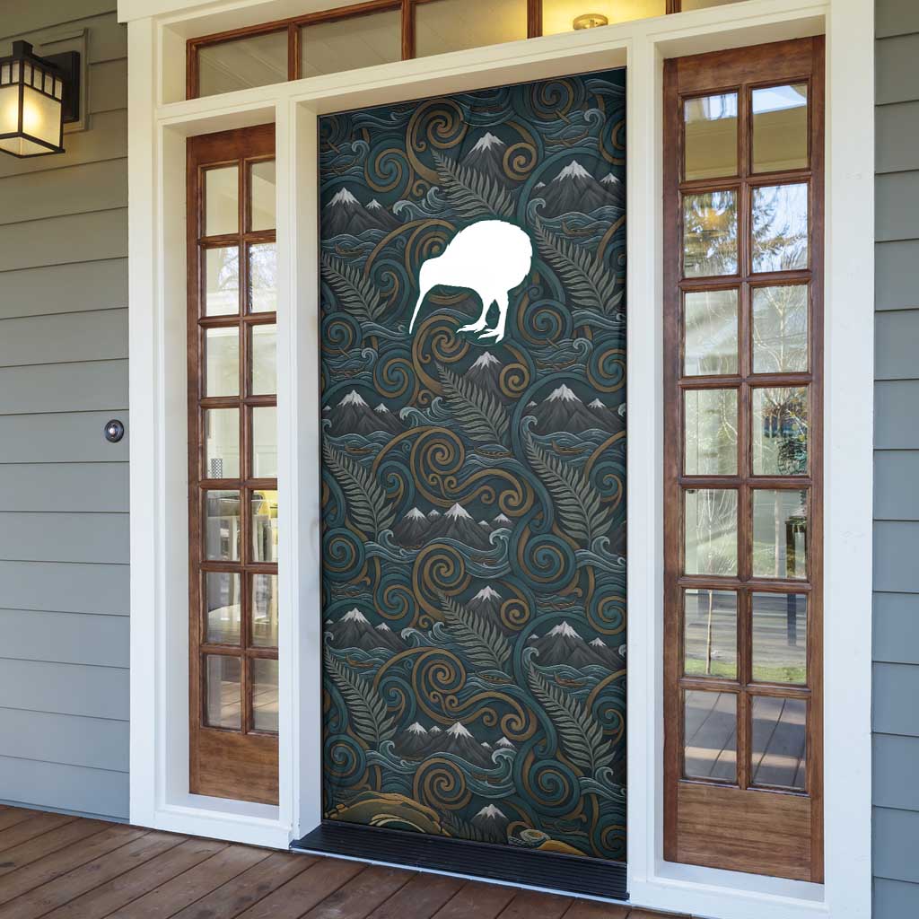 New Zealand is Calling and I Must Go Door Cover Kiwi Bird Silhouette TS04 - Polynesian Pride