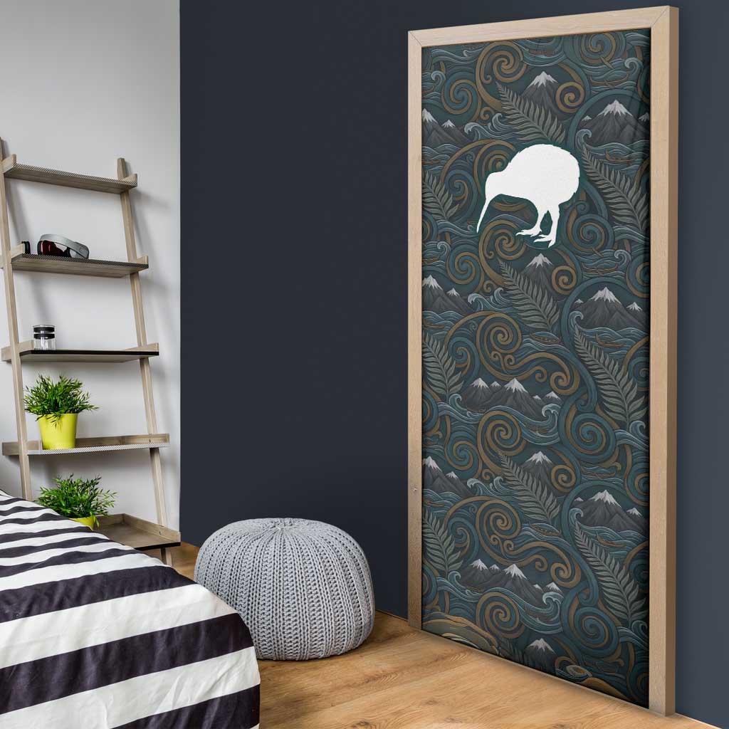 New Zealand is Calling and I Must Go Door Cover Kiwi Bird Silhouette TS04 - Polynesian Pride