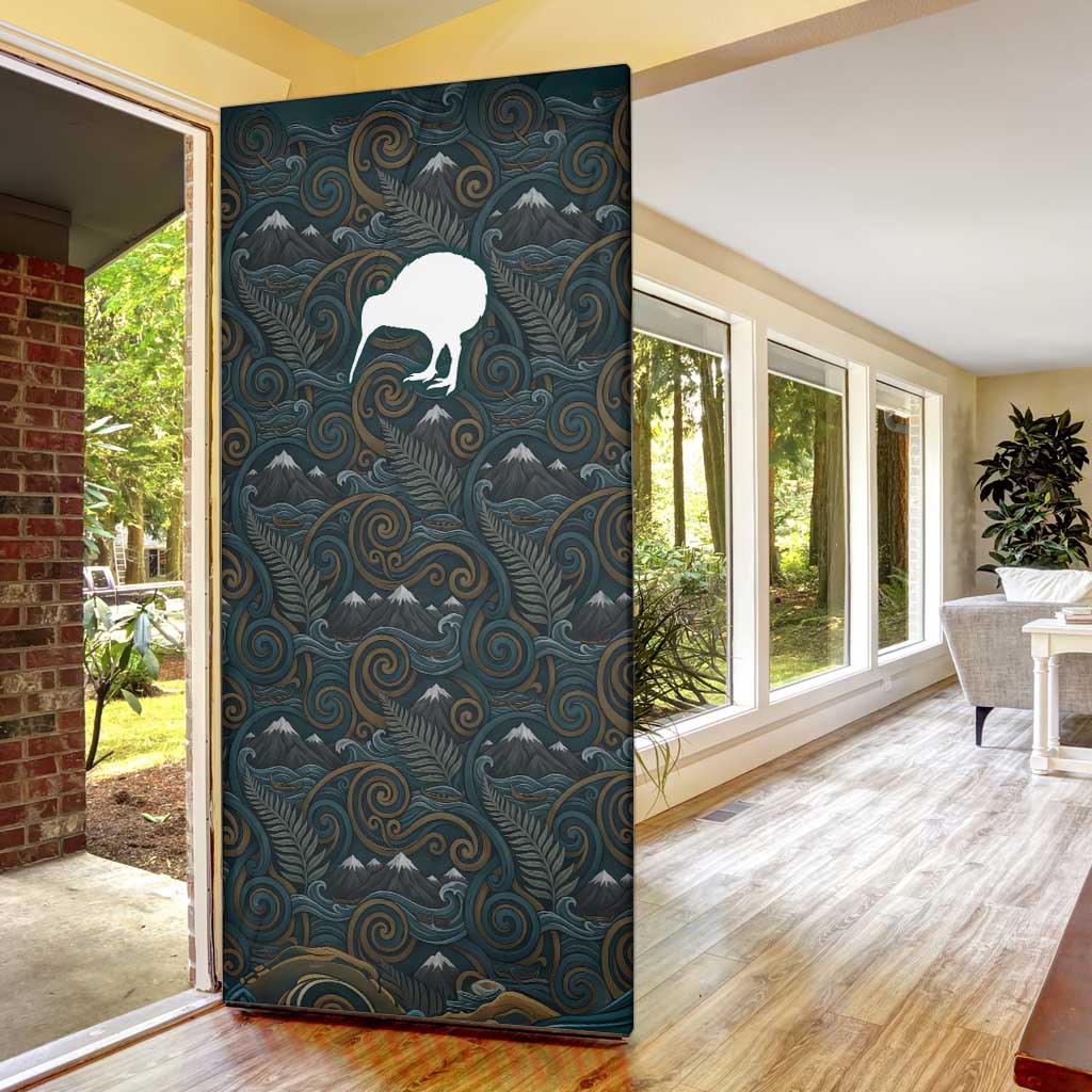 New Zealand is Calling and I Must Go Door Cover Kiwi Bird Silhouette TS04 - Polynesian Pride