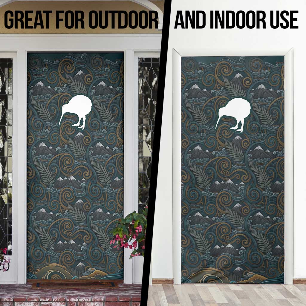 New Zealand is Calling and I Must Go Door Cover Kiwi Bird Silhouette TS04 - Polynesian Pride