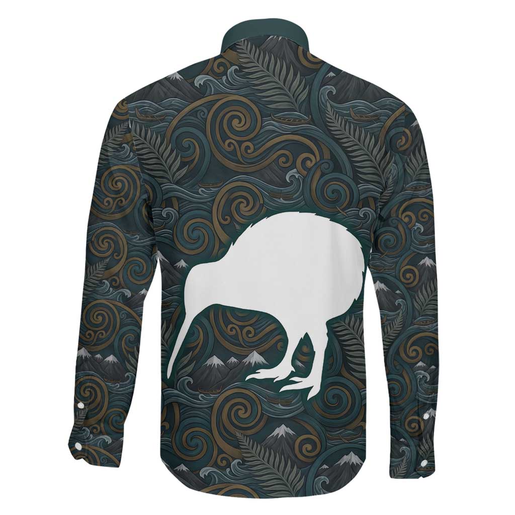 New Zealand is Calling and I Must Go Family Matching Puletasi and Hawaiian Shirt Kiwi Bird Silhouette