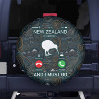 New Zealand is Calling and I Must Go Spare Tire Cover Kiwi Bird Silhouette TS04 No hole Multicolor - Polynesian Pride