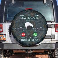 New Zealand is Calling and I Must Go Spare Tire Cover Kiwi Bird Silhouette TS04 Multicolor - Polynesian Pride