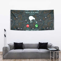 New Zealand is Calling and I Must Go Tapestry Kiwi Bird Silhouette TS04 - Polynesian Pride
