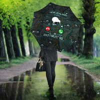 New Zealand is Calling and I Must Go Umbrella Kiwi Bird Silhouette TS04 - Polynesian Pride