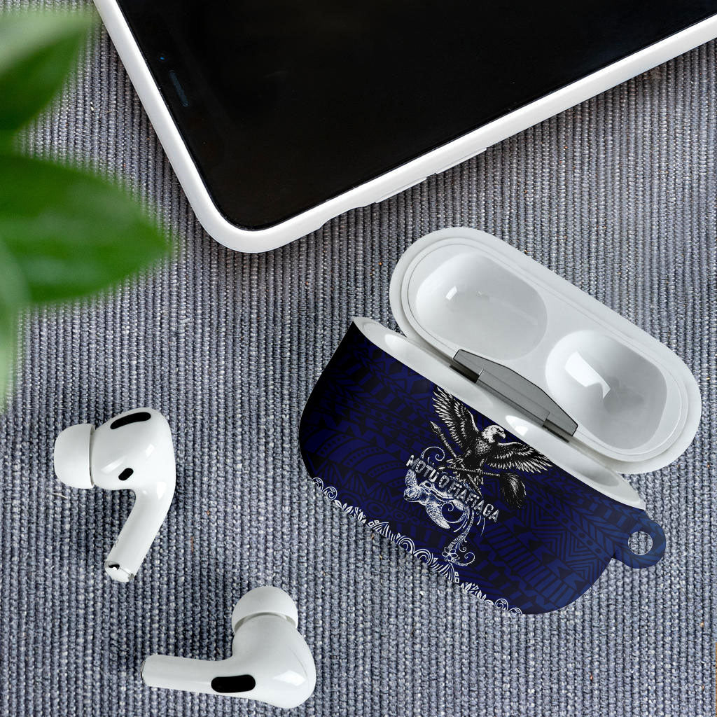 American Samoa Eagle AirPods Case Sea Turtle Traditional Polynesian Tribal Tattoo
