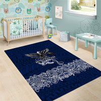 American Samoa Eagle Area Rug Sea Turtle Traditional Polynesian Tribal Tattoo