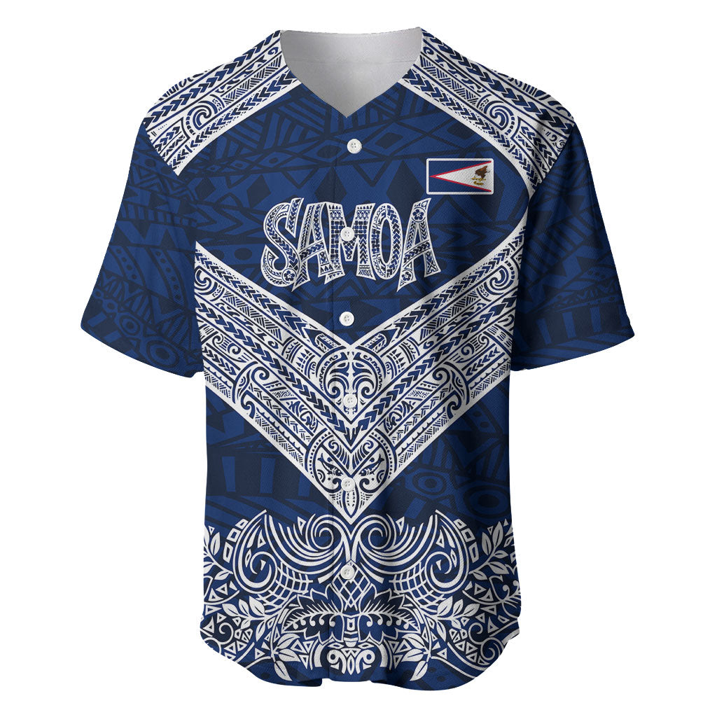 American Samoa Eagle Baseball Jersey Sea Turtle Traditional Polynesian Tribal Tattoo