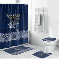 American Samoa Eagle Bathroom Set Sea Turtle Traditional Polynesian Tribal Tattoo