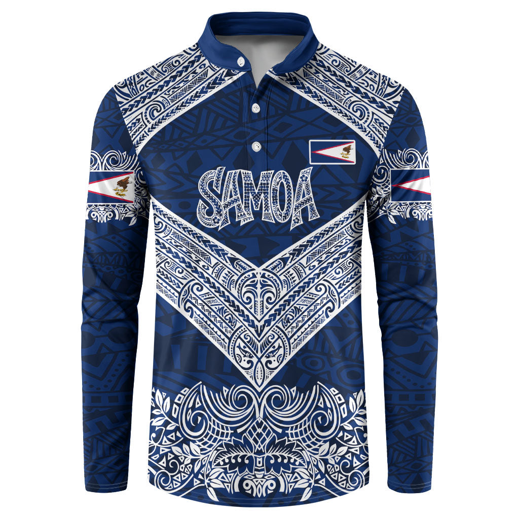 American Samoa Eagle Button Sweatshirt Sea Turtle Traditional Polynesian Tribal Tattoo