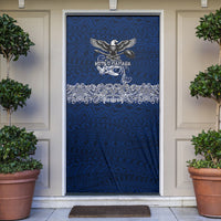 American Samoa Eagle Door Cover Sea Turtle Traditional Polynesian Tribal Tattoo