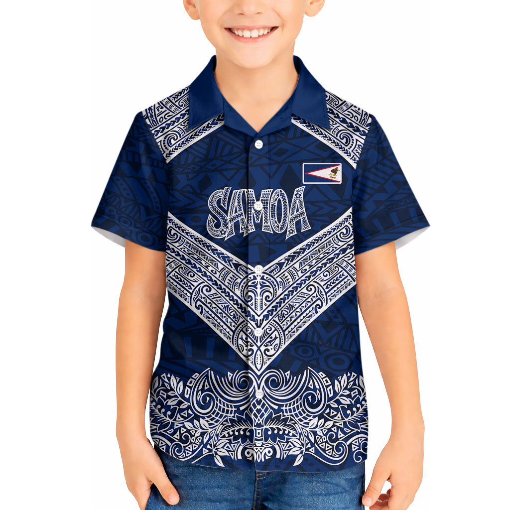 American Samoa Eagle Hawaiian Shirt Sea Turtle Traditional Polynesian Tribal Tattoo