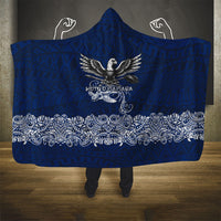 American Samoa Eagle Hooded Blanket Sea Turtle Traditional Polynesian Tribal Tattoo
