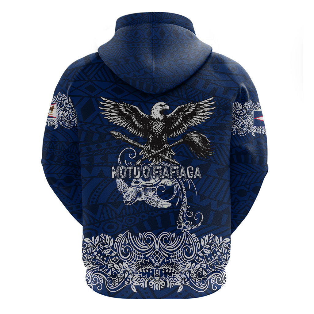 American Samoa Eagle Hoodie Sea Turtle Traditional Polynesian Tribal Tattoo