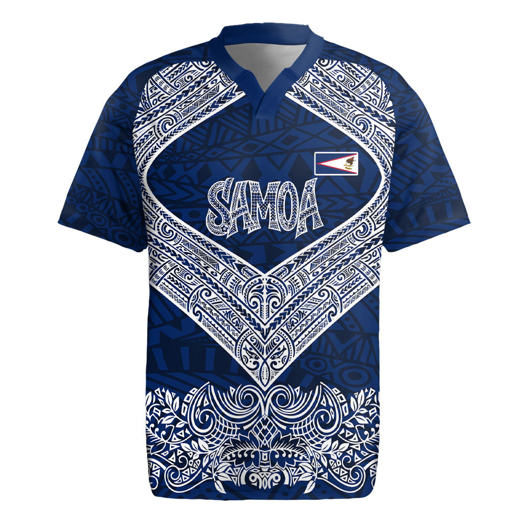 American Samoa Eagle Rugby Jersey Sea Turtle Traditional Polynesian Tribal Tattoo