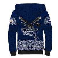American Samoa Eagle Sherpa Hoodie Sea Turtle Traditional Polynesian Tribal Tattoo