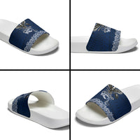 American Samoa Eagle Slide Sandals Sea Turtle Traditional Polynesian Tribal Tattoo