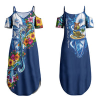 American Samoa Pago Pago Couples Matching Summer Maxi Dress and Hawaiian Shirt Sea Turtle And Fruit Bat - Tropical Hibiscus Flowers Polynesian TS04 - Polynesian Pride