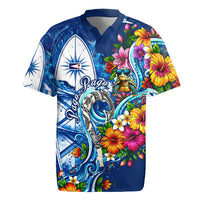 American Samoa Pago Pago Rugby Jersey Sea Turtle And Fruit Bat - Tropical Hibiscus Flowers Polynesian
