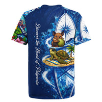 American Samoa Pago Pago Rugby Jersey Sea Turtle And Fruit Bat - Tropical Hibiscus Flowers Polynesian