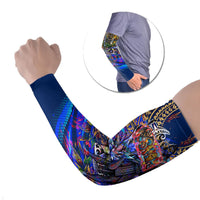 American Samoa Warrior Arm Sleeves Polynesian Fruit Bat Talofa Urban Graffiti Street Art