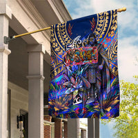 American Samoa Warrior Garden Flag Polynesian Fruit Bat Talofa Urban Graffiti Street Art