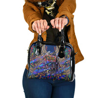 American Samoa Warrior Shoulder Handbag Polynesian Fruit Bat Talofa Urban Graffiti Street Art