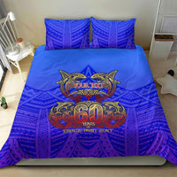Personalized Polynesian 60th Birthday Bedding Set Polynesian Tribal Art Vintage Ocean Pattern TS04 - Polynesian Pride