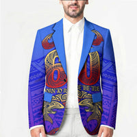 Personalized Polynesian 60th Birthday Blazer Polynesian Tribal Art Vintage Ocean Pattern TS04 - Polynesian Pride