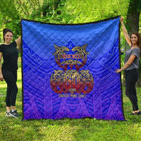 Personalized Polynesian 60th Birthday Quilt Polynesian Tribal Art Vintage Ocean Pattern TS04 - Polynesian Pride
