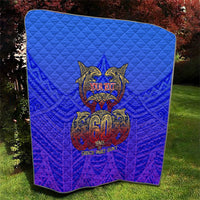 Personalized Polynesian 60th Birthday Quilt Polynesian Tribal Art Vintage Ocean Pattern TS04 - Polynesian Pride