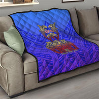 Personalized Polynesian 60th Birthday Quilt Polynesian Tribal Art Vintage Ocean Pattern TS04 - Polynesian Pride