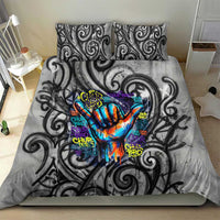 Chur Bro Shaka Sign Bedding Set New Zealand Koru Colorful Graffiti Splash