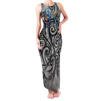 Chur Bro Shaka Sign Family Matching Tank Maxi Dress and Hawaiian Shirt New Zealand Koru Colorful Graffiti Splash